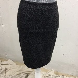 Loft animal print skirt